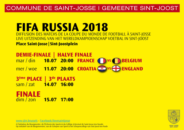 Programme match coupe du monde