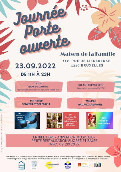 Affiche porte ouverte "Maison de la Famille"