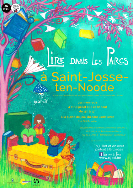 Affiche Lire dans les Parcs