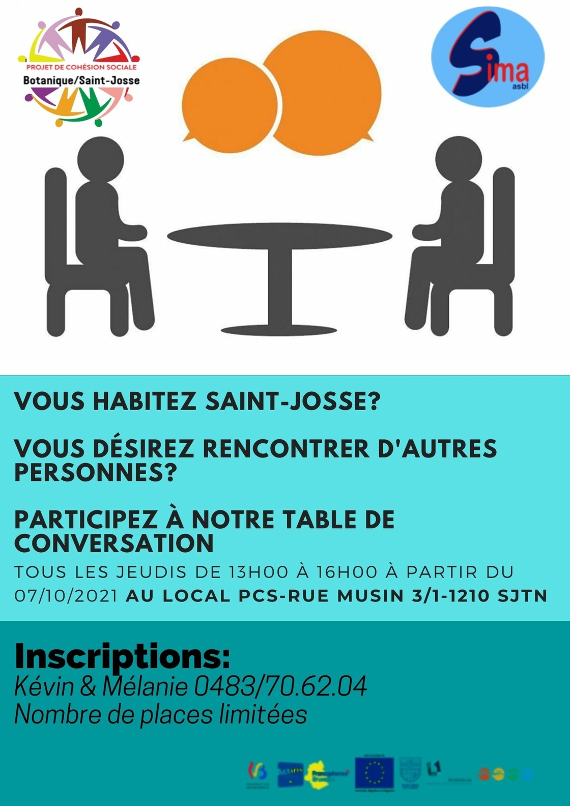 Affiche table de conversation