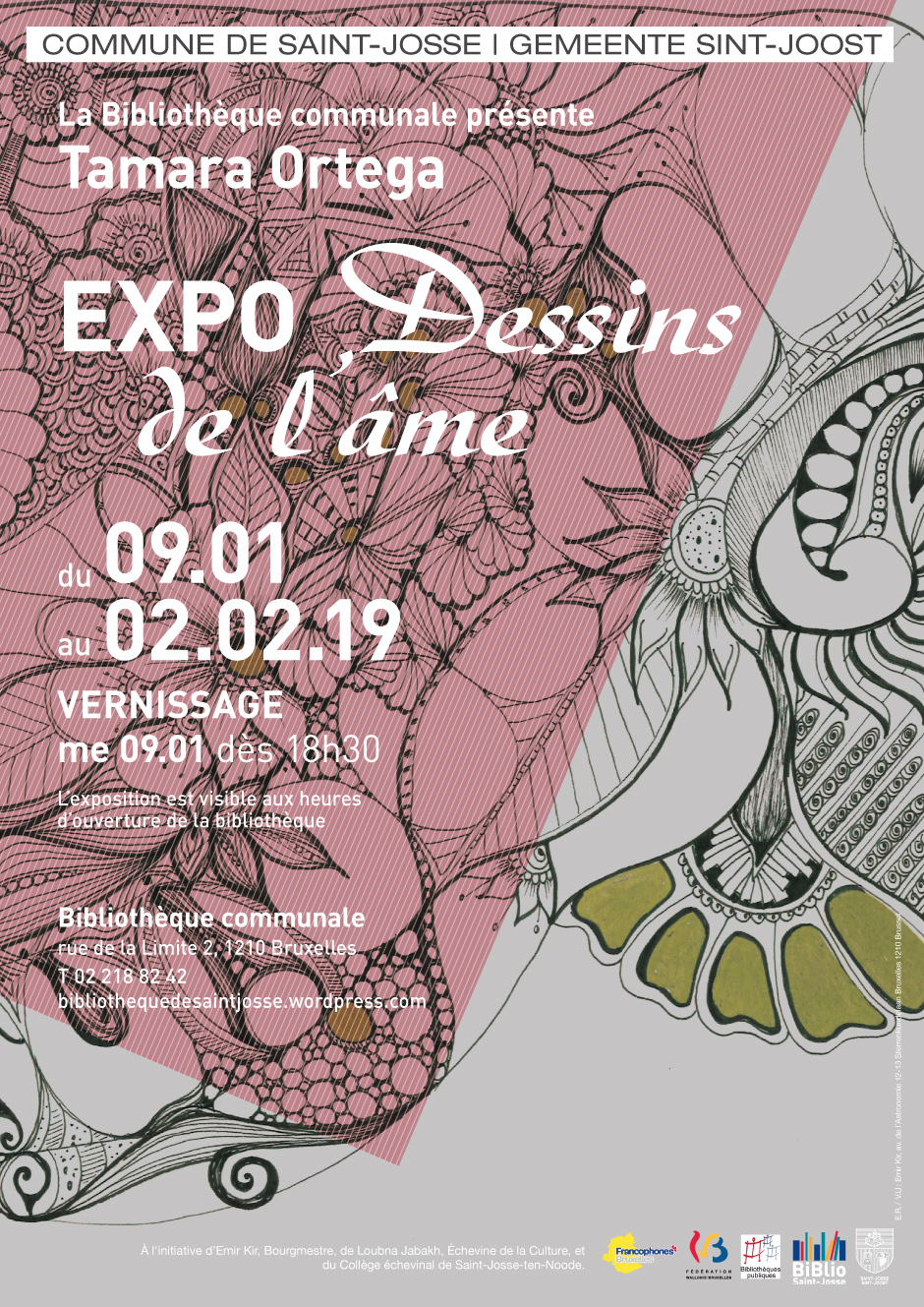 Affiche EXPO Dessins de l'âme