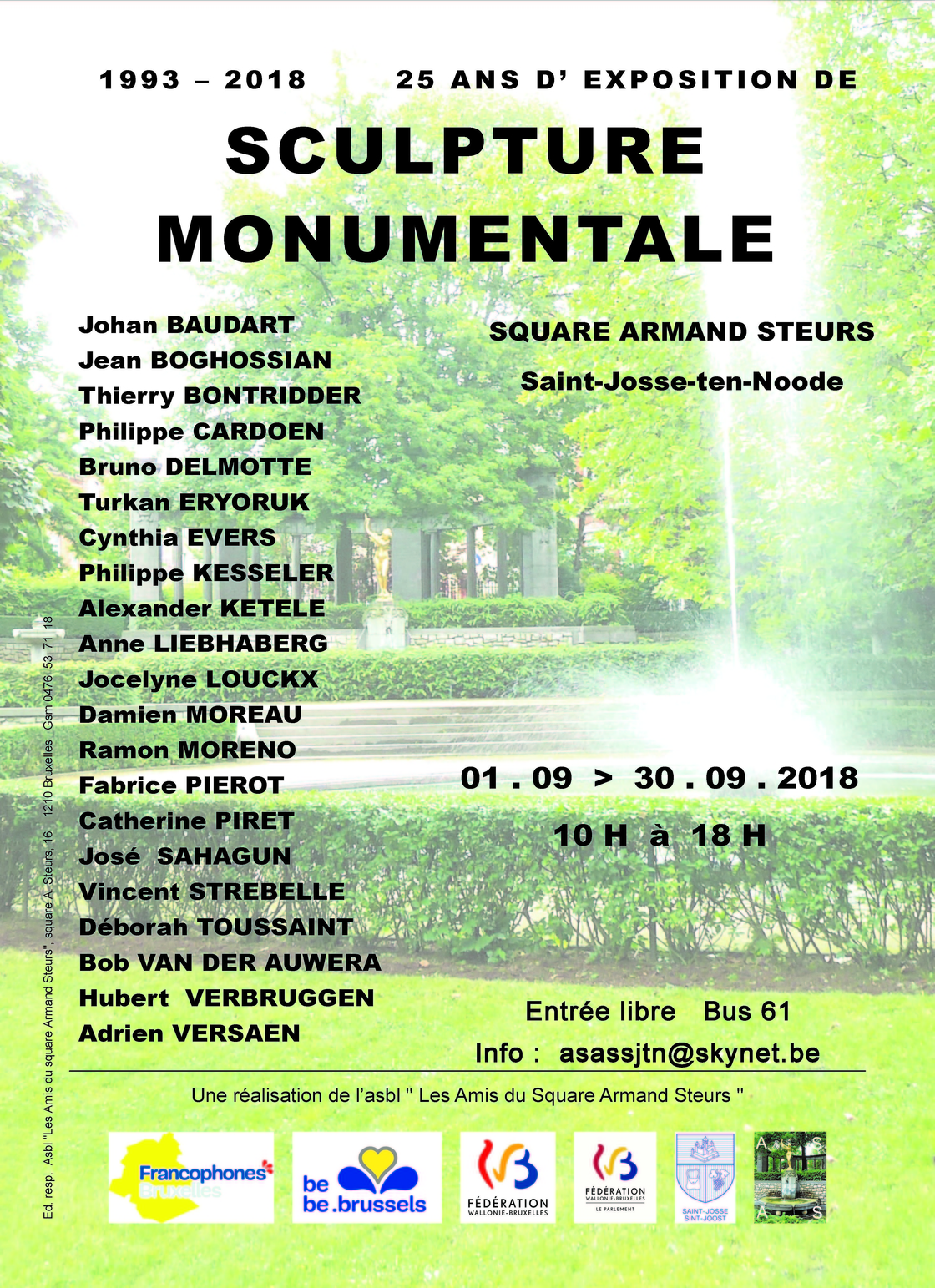 Affiche Expo Sculpture Monumentale Steurs