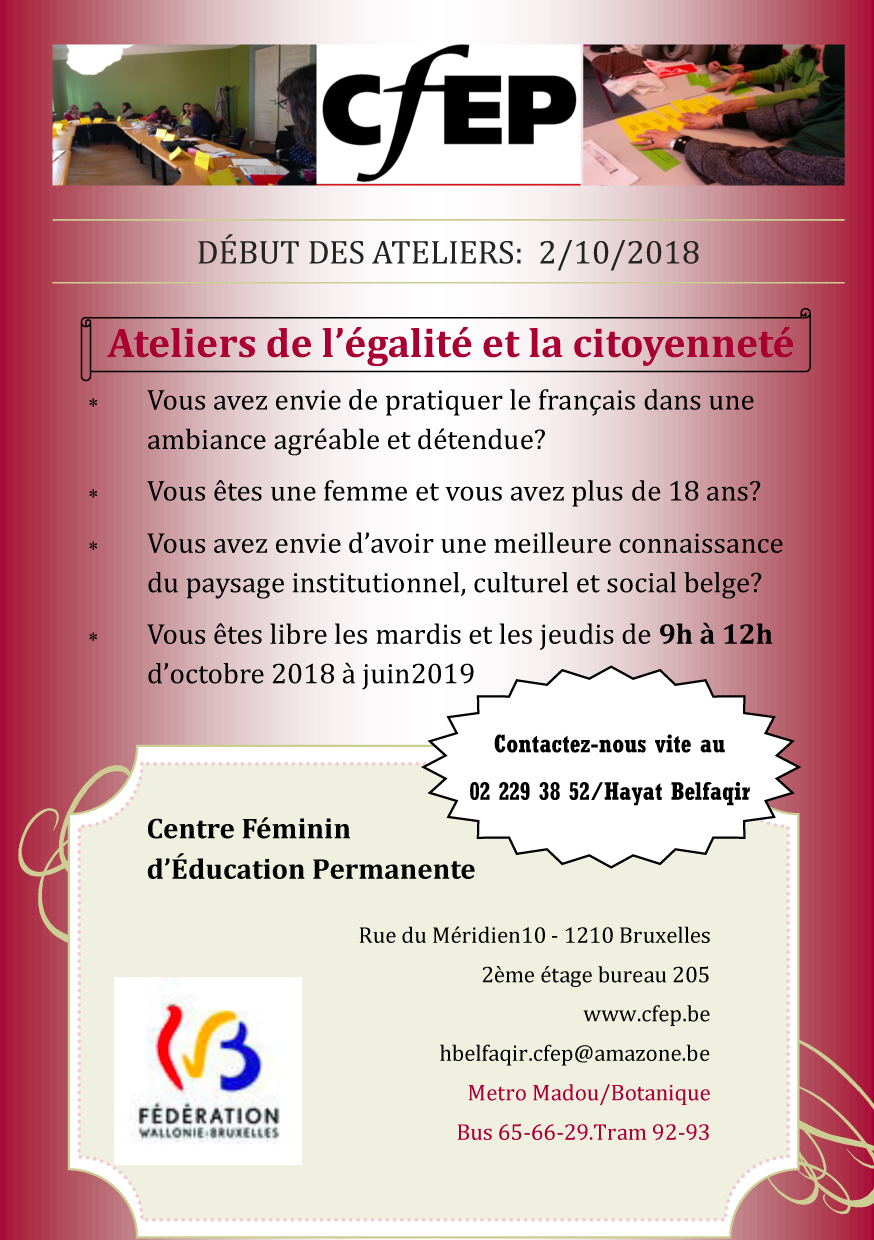 Flyer CFEP atelier