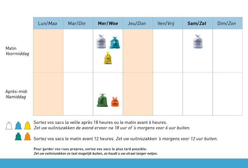 Calendrier des collectes