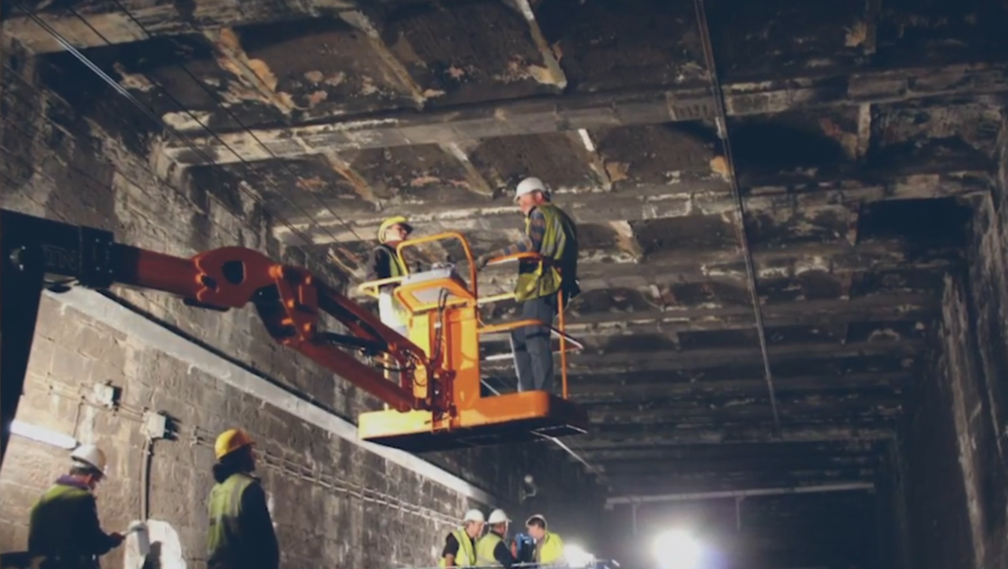 Chantier du tunnel Clovis