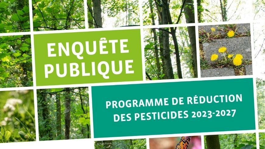 Enquête publique : programme de réduction des pesticides 2023-2027