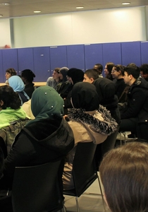 Elèves du Lycée Guy Cudell pour le projet "Gender my school"