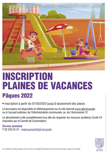 Affiche Plaine de vacances Printemps 2022
