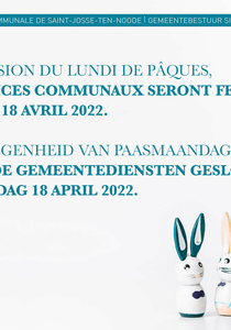 Affiche fermeture Lundi de Pâques