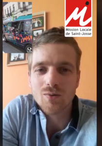 Maxime Fivez de la Mission locale de Saint-Josse