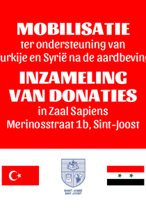 Mobilisatie ter ondersteuning van Turkije en Syrië