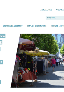 Homepage site internet