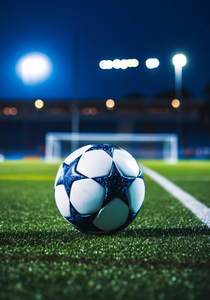 Ballon de foot sur terrain