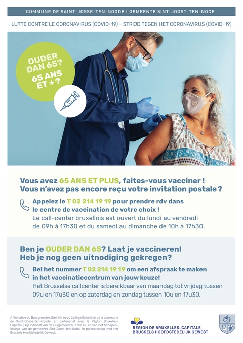Affiche vaccination + de 65 ans