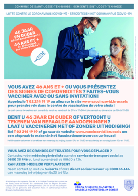Affiche vaccination + de 46 ans