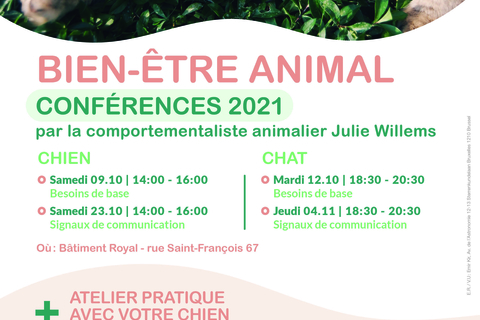 Bien être animal - affiche conférences