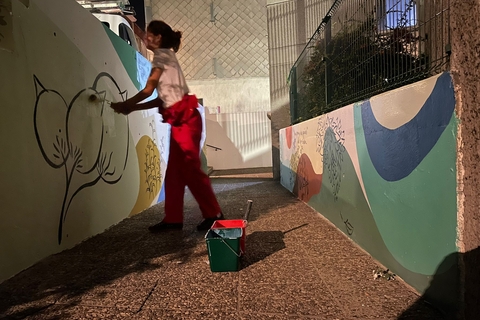 Fresque murale : projet URBAN GARDEN