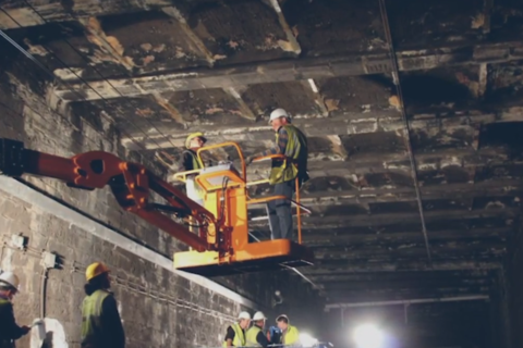 Chantier du tunnel Clovis