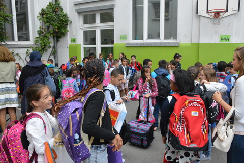 Enfants à l'école primaire