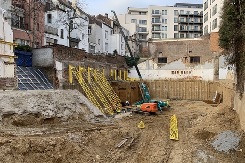 Effondrement chantier rue du Vallon