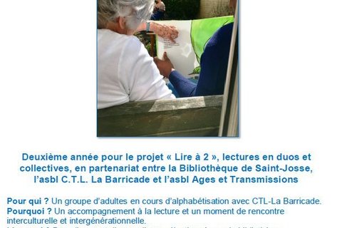 Affiche "Lire à 2"