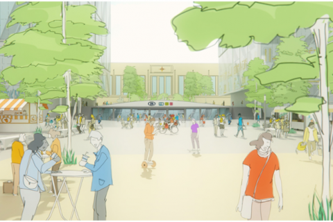 Nouveau pôle multimodal de la gare du nord
