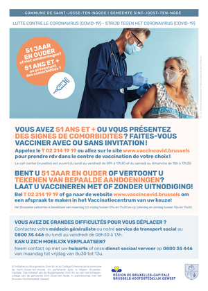 Affiche vaccination 51 ans et plus