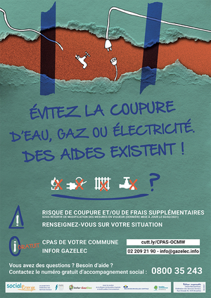 Affiche coupures énergie