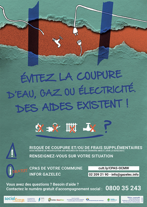 Affiche coupures énergie