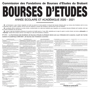 Affiche bourses d'études