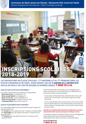 inscriptions scolaires